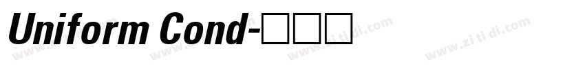 Uniform Cond字体转换